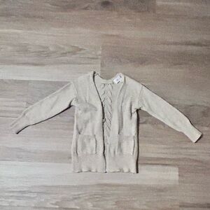 Nine 1 Eight | Tan Mabel Lace-Up Detail Caridgan